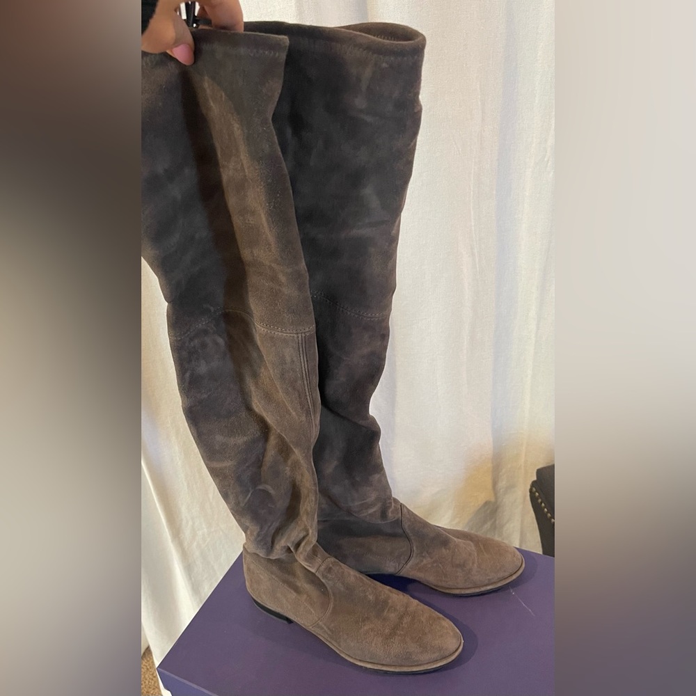 Stuart Weitzman Lowland Londra Suede Size 6.5 - image 4